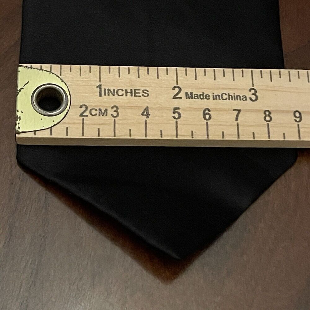 Joseph & Feiss International Black 100% Silk Men’s Neck Tie Made In China - Picture 4 of 9